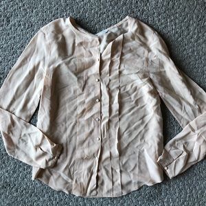 Beautiful peach silk button down by Club Monaco